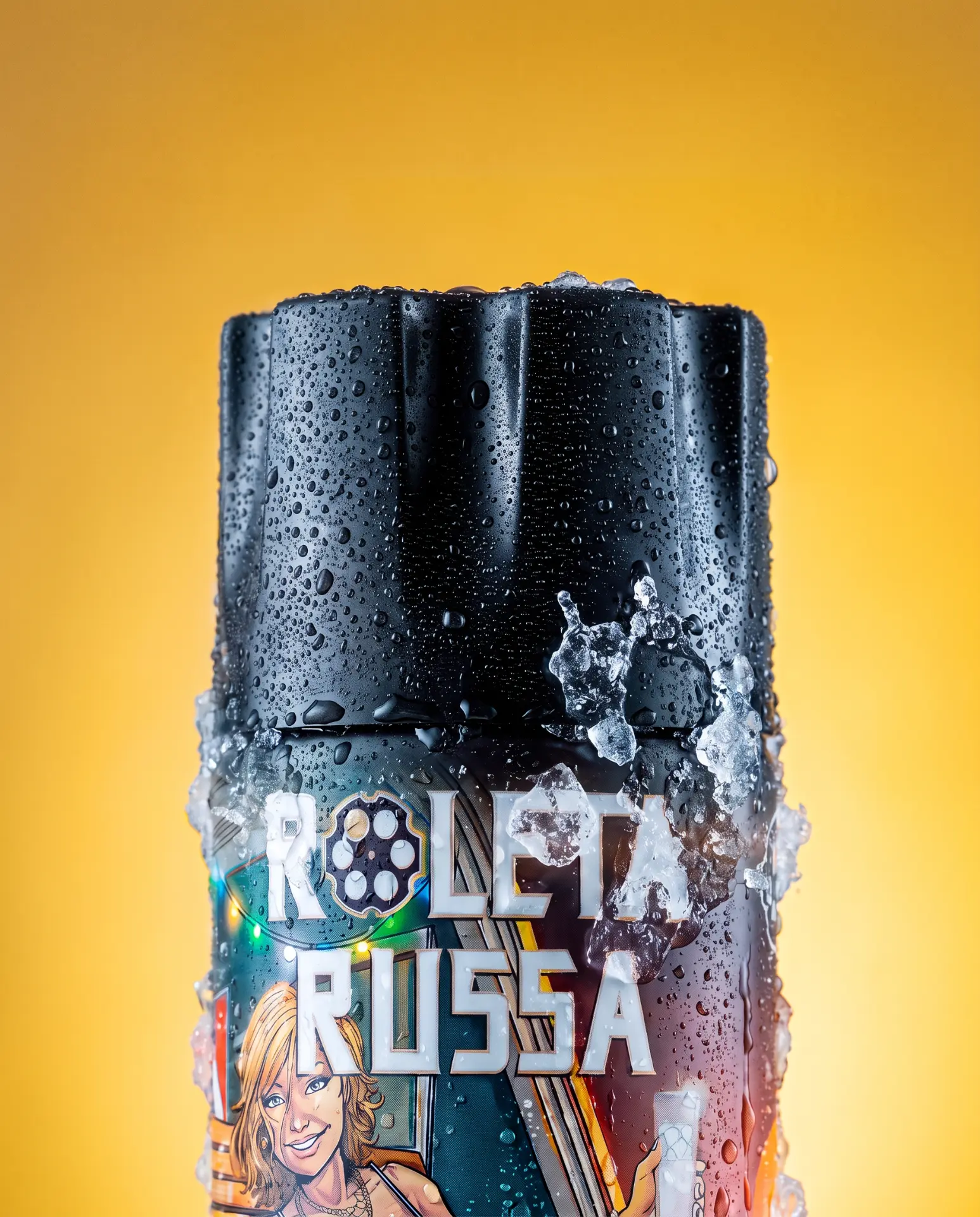 Detalhe da garrafa Whisky Combo Sabor Energético