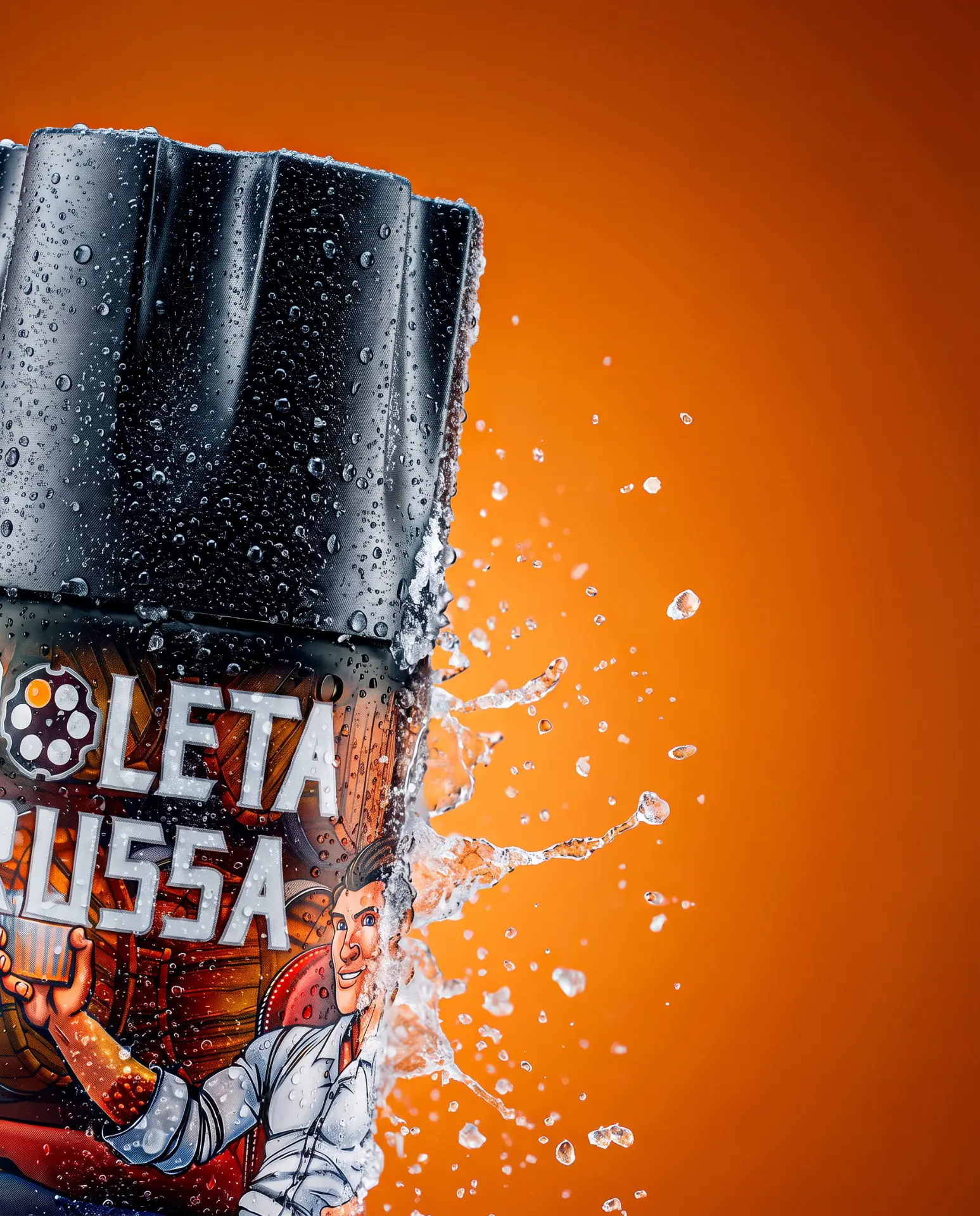 Detalhe da garrafa Vodka Combo Sabor Tropical